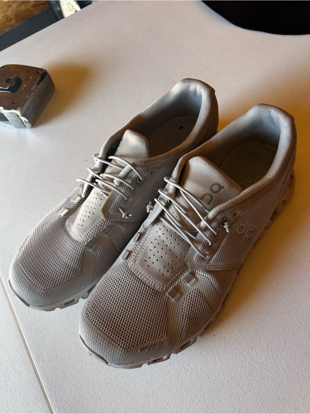 On Running Women's Athletic Sneakers in Light cream